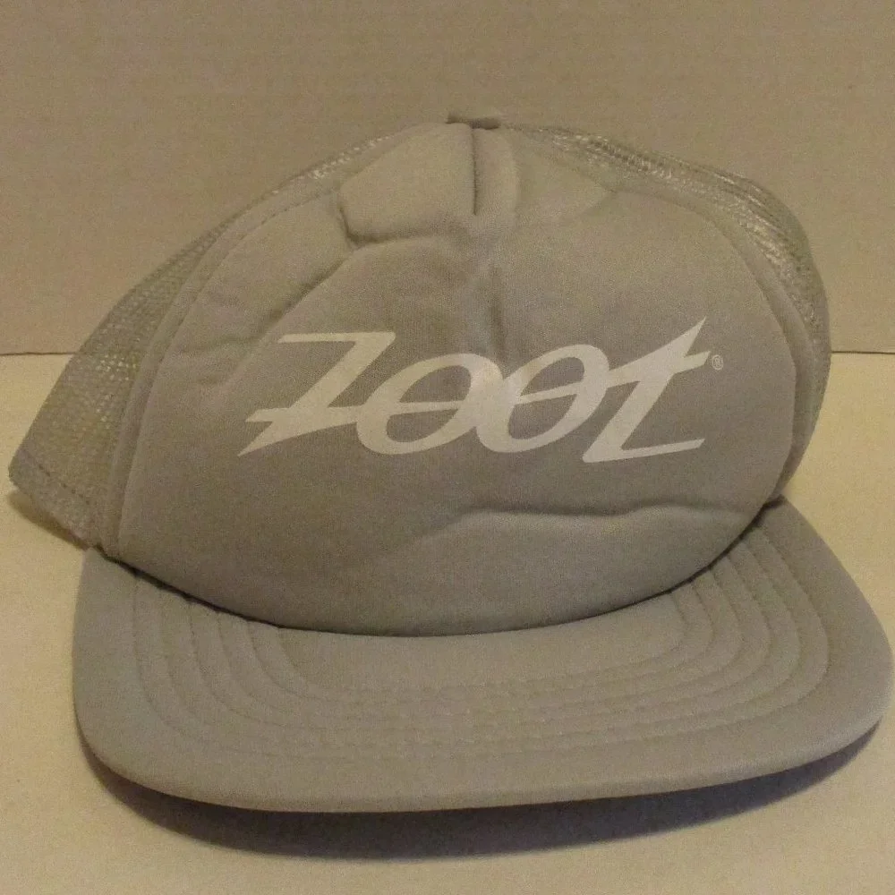 ZOOT Hat Gray White Trucker Style Outdoors Vacation Travel Snapback Hat